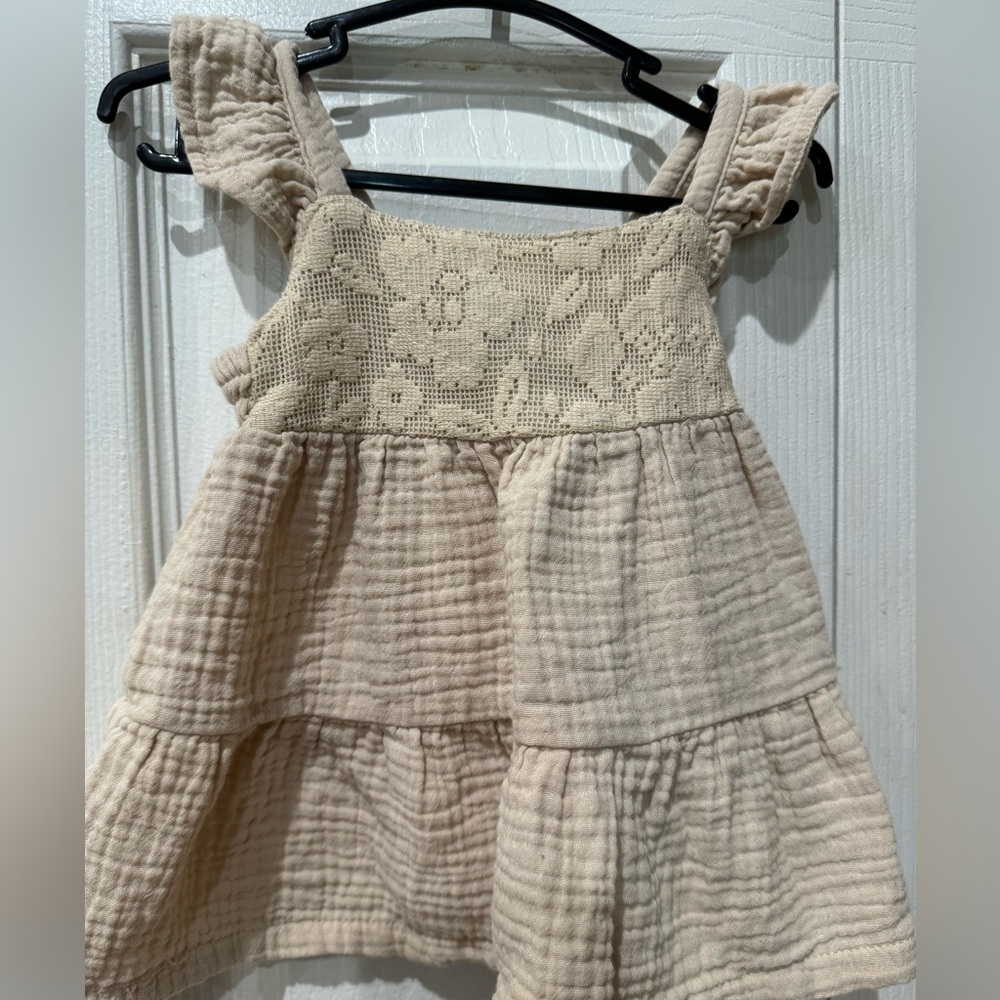 Carter’s baby laced tiered flutter dress